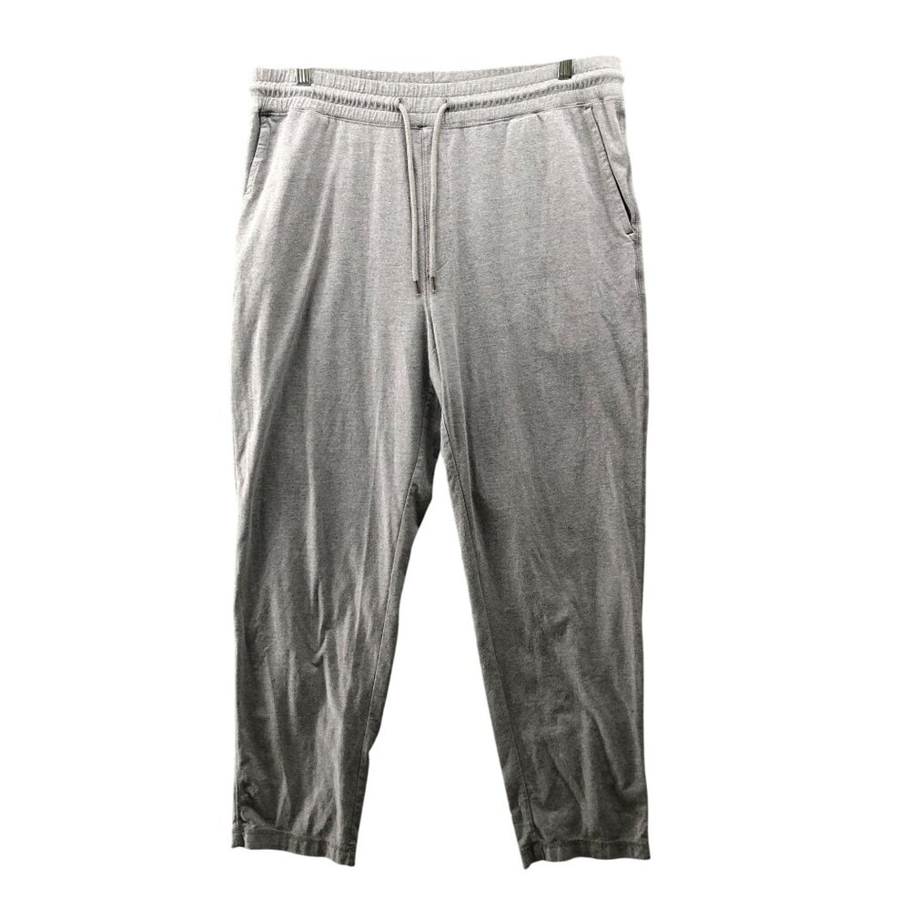 Gap Jersey Slim Jogger Pants Mens L‎ Gray Lightweight Lounge Drawstring
